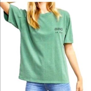 Anine Bing Green Logo Tee 2012